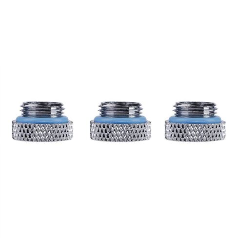 3 Pack G1/4 2 Word Thread Plug, Thin Water Stop Plug Fitting with Silicone Ring for Computer Water Cooling System, Durable Brass Copper Material in Saudi Arabia