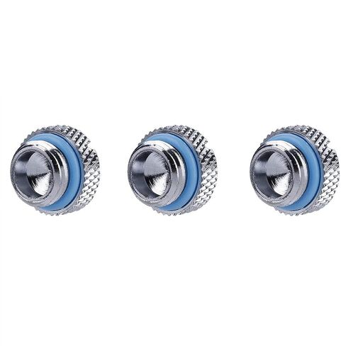3 Pack G1/4 2 Word Thread Plug, Thin Water Stop Plug Fitting with Silicone Ring for Computer Water Cooling System, Durable Brass Copper Material in Saudi Arabia