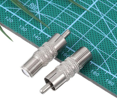 F-Type Female to RCA-Connector Male Coax 4-Pack Universal for Audio in Saudi Arabia