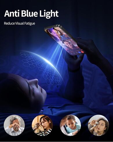 واقي شاشة NIMASO لهاتف iPhone 17e/16e/13 Pro/13/14، قطعتان من واقي الشاشة الزجاجي المقوى المقاوم للضوء الأزرق لهاتف iPhone 17e، إزالة الغبار تلقائيًا، تركيب فوري (6.1 بوصة) in Kuwait