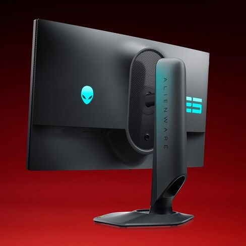 Alienware AW2524H Gaming Monitor - 24.5-inch 480Hz 1ms IPS Anti-Glare Display, HDMI/DP/USB, Height/Tilt/Swivel/Pivot Adjustable, Dell Services - Dark Side of The Moon, Black in Saudi Arabia