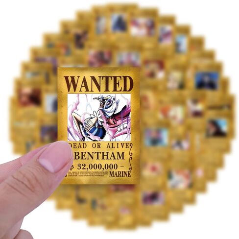 110pcs Cool Cartoon Wanted Poster Stickers for Teens Water Bottles,Funny Colorful Anime Waterproof Vinyl Stickers for Adult Computer Laptops Phone Bumper Motorcycle Graffiti Decals in Saudi Arabia