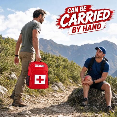 First Aid Bag Empty,First Aid Backpack,Multi-Pockets Medical Bag for Travel in Saudi Arabia