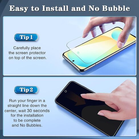 [3-Pack] Screen Protector for Samsung Galaxy S24 FE 5G Tempered Glass, 9H Hardness, Bubble Free, Easy to Install in Saudi Arabia