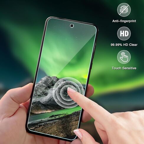 [3-Pack] Screen Protector for Samsung Galaxy S24 FE 5G Tempered Glass, 9H Hardness, Bubble Free, Easy to Install in Saudi Arabia