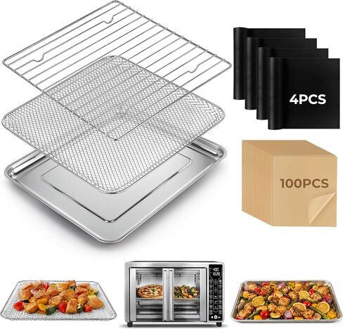 Toaster Oven Replacement Parts Compatible with Gourmia GTF7655, GTF7460, GTF7465, GTF7520, Contains 104PCS Oven Liners in Saudi Arabia