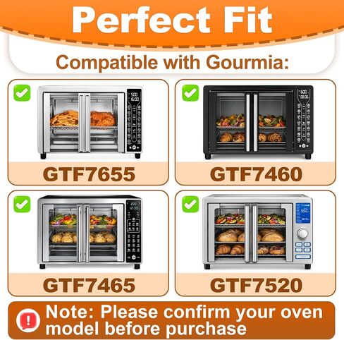 Toaster Oven Replacement Parts Compatible with Gourmia GTF7655, GTF7460, GTF7465, GTF7520, Contains 104PCS Oven Liners in Saudi Arabia
