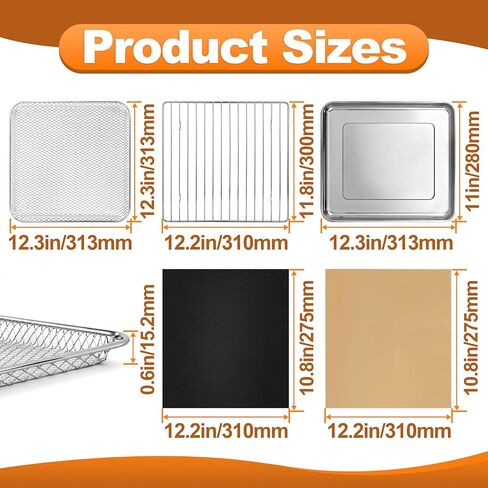 Toaster Oven Replacement Parts Compatible with Gourmia GTF7655, GTF7460, GTF7465, GTF7520, Contains 104PCS Oven Liners in Saudi Arabia