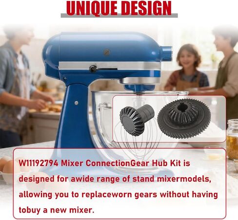 [2026 New] Stand Mixers W11192794 Kit - 9705130 and 9709627 Attachment Center and Hub Gear Replacement for KitchenAid - Replaces 4159643 4161403 4161405 4169820 9703905 9703907 W11175138 in Saudi Arabia