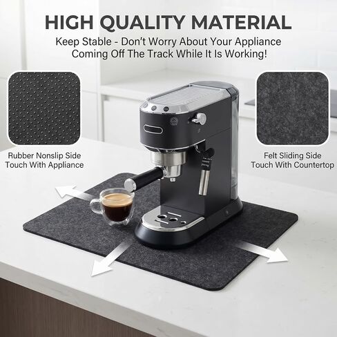 12" X 8" Small Appliance Slider for Kitchen Appliances Countertop Appliances Slider 360° Rotating Sliding Tray for Coffee Maker Air Fryer Heat Resistant Mat Cut to Fit Stand Mixer in Saudi Arabia
