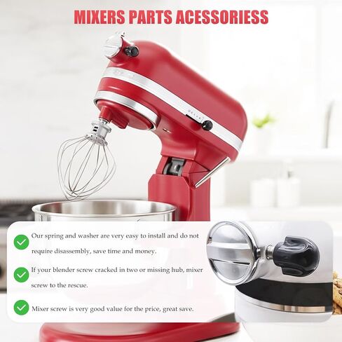 Hub Attachment Cover Cap and Fixing Thumb Screw Set for KitchenAid Stand Mixer [2026 New] in Saudi Arabia