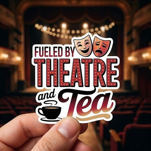 32 Pcs Theatre Stickers Pack, Broadway Drama Musical Theme Vinyl Waterproof Decals for Water Bottle, Laptop, Phone, Notebook, Party Supplies in Saudi Arabia