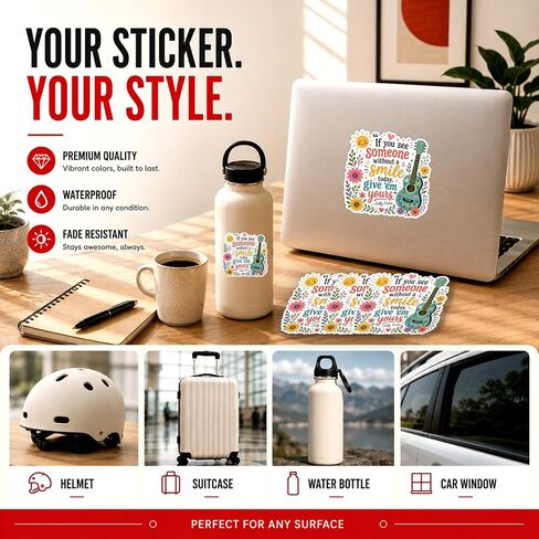 Give Them Your Smile Parton Sticker Dolly Quote Inspiration Transparent Decal, Waterproof Vinyl Sticker & Magnetic Sticker for Laptop, Water Bottle, Car, Phone, Gift in Saudi Arabia