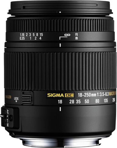 Sigma Corporation of America883109Sigma 18-250mm f3.5-6.3 DC MACRO HSM for Pentax Digital SLR Cameras, Black in Saudi Arabia
