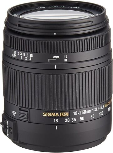 Sigma Corporation of America883109Sigma 18-250mm f3.5-6.3 DC MACRO HSM for Pentax Digital SLR Cameras, Black in Saudi Arabia