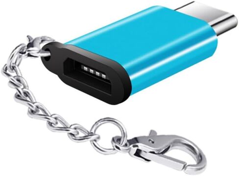 NUOBESTY 8pcs Micro USB to USB C Adapter Metal Converter Keychain in Saudi Arabia