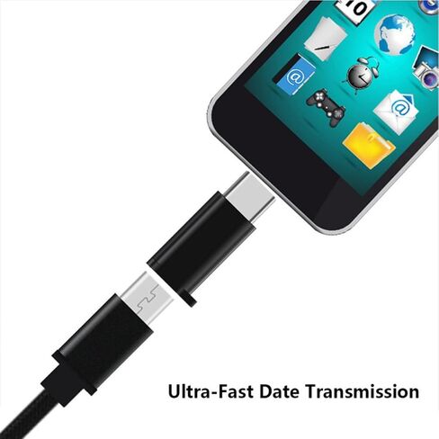 NUOBESTY 8pcs Micro USB to USB C Adapter Metal Converter Keychain in Saudi Arabia