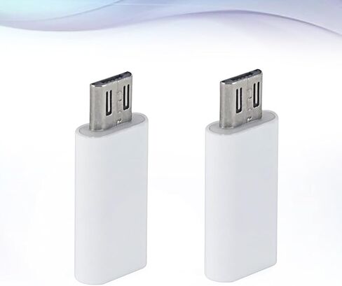 TEHAUX 2pcs Type C Female to Micro USB Data Adapter for Phone Laptop in Saudi Arabia