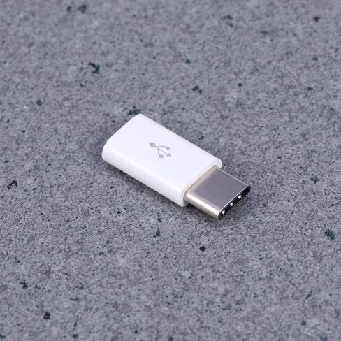 USB Type-c to Micro USB Adapter Connector, 56k Resistor Alloy White in Saudi Arabia