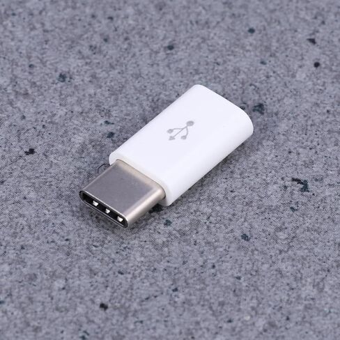 USB Type-c to Micro USB Adapter Connector, 56k Resistor Alloy White in Saudi Arabia