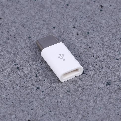 USB Type-c to Micro USB Adapter Connector, 56k Resistor Alloy White in Saudi Arabia