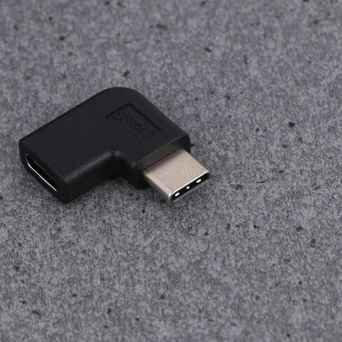 2pcs Type C Adapter Male to Female Right Angle Extender for Tablets in Saudi Arabia