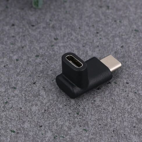 2pcs Type C Adapter Male to Female Right Angle Extender for Tablets in Saudi Arabia