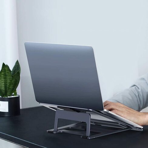 Ergonomic Aluminium Portable Foldable Cooling Stand for 12"-17" Laptops, Notebook PC in Saudi Arabia