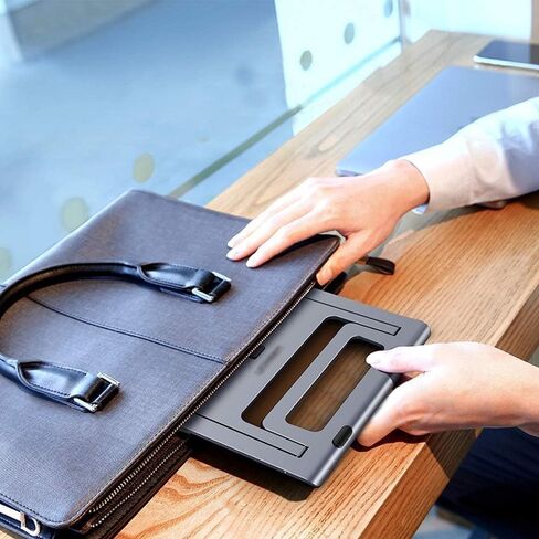 Ergonomic Aluminium Portable Foldable Cooling Stand for 12"-17" Laptops, Notebook PC in Saudi Arabia