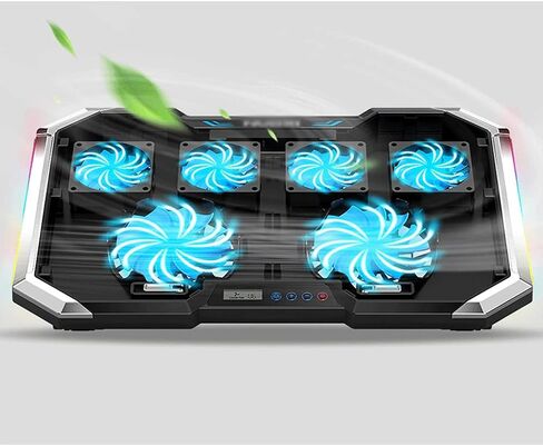 Steel Mesh Panel LED Fan Adjustable Speed Control 10 "-17" Laptop Cooling Pad, Game Master in Saudi Arabia