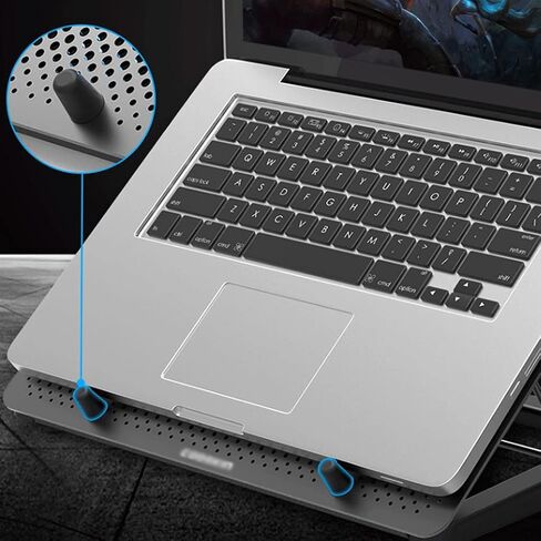 Steel Mesh Panel LED Fan Adjustable Speed Control 10 "-17" Laptop Cooling Pad, Bracket in Saudi Arabia