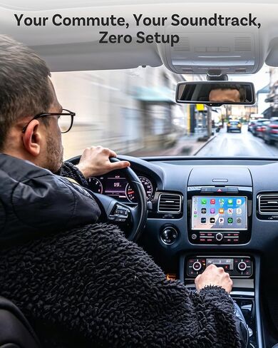 OTTOCAST Mini Nova 2-in-1 Wireless CarPlay & Android Auto Adapter, Black in Saudi Arabia