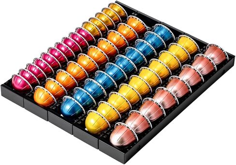 FlagShip Vertuo Pod Drawer Insert for Counter,Nespresso Pod Holder DIY Magnetic Connect Black Metal(3 Packs) in Saudi Arabia