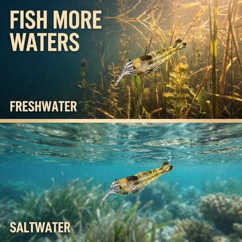 10Pcs Soft Shrimp Bait Fishing Gear Simulation Fake Bait Grass Shrimp Lures Cost-Effective Convenient Soft Lures, Baits and Attractants Fishing Soft Plastic Lures Hunting and Fishing（4cm） in Saudi Arabia