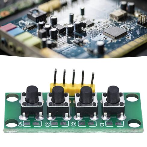 4 Pin Keyboard Module, 4 Pin Keyboard Module 4 Independent Buttons Keypad Control Switch for Electronic Experiment with, Single Board Computers in Saudi Arabia