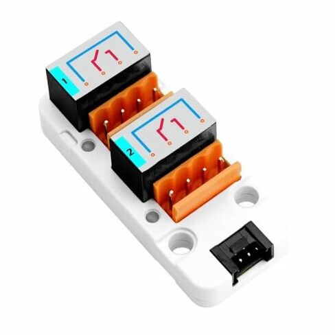 M5Stack GPIO/Grove Mini 3A Relay Unit, Single Bus Control, DC 30V, AC 220V, 5V 40mA Coil, Includes HY2.0-4P Grove Cable (20cm) & 3.96 Terminal (U023) in Saudi Arabia