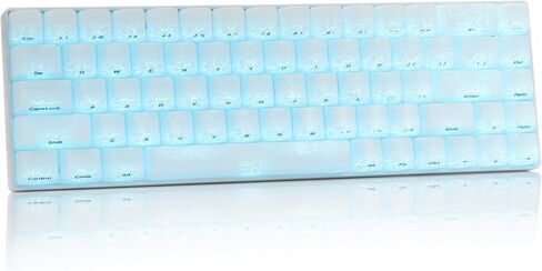 XVX HE68 60 Percent Gaming Keyboard,Hall Effect Magnetic Switches, CNC Aluminum Frame, Rapid Trigger Keyboard w Topographic IMD Keycaps, 8KHz Polling Rate, Adjustable Actuation,Hot-Swap-Ice Crack in Saudi Arabia