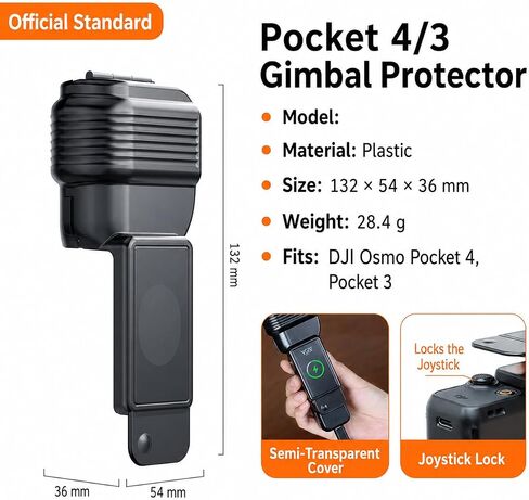 Gimbal Screen Protective Cover Hard Case for DJI Osmo Pocket 4/3/Xtra Muse in Saudi Arabia