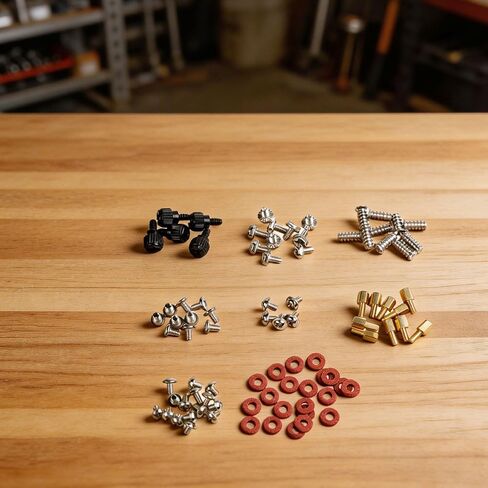 85PCS Computer Repair Screw Kit For Motherboard Fan For Power Supply Graphics Card Carbon Steel Hardware Set With Multiple Sizes For M3 For M3.5 For PC Maintenance in Saudi Arabia