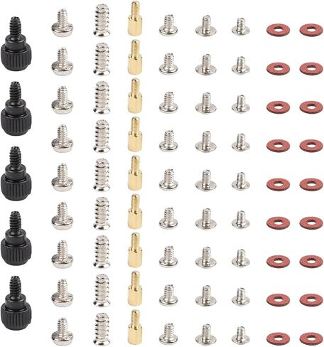 85PCS Computer Repair Screw Kit For Motherboard Fan For Power Supply Graphics Card Carbon Steel Hardware Set With Multiple Sizes For M3 For M3.5 For PC Maintenance in Saudi Arabia