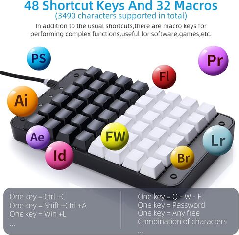 Koolertron One Handed Mechanical Gaming Keyboard in Saudi Arabia