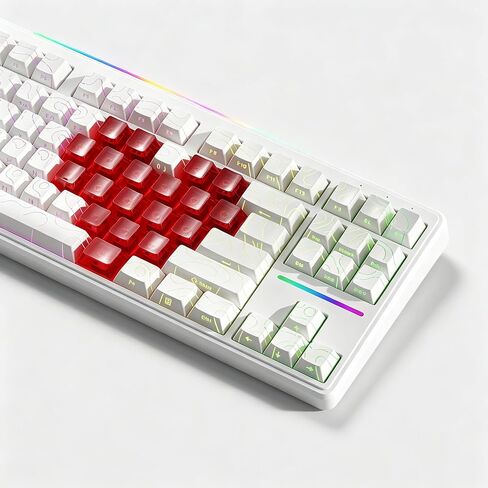 Clear Keycaps, Shine Through Custom Key Caps, Crystal Cherry Profile-Heart in Saudi Arabia