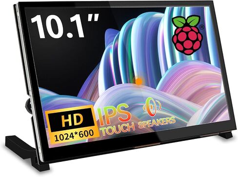 WIMAXIT 10.1" Raspberry Pi Touch Screen Portable Monitor, 1024X600 IPS Mini Small HDMI Display for Raspberry Pi 5 4 3 2 Zero B+ Model B Xbox PS4 iOS Windows 7/8/10, No Driver Required in Saudi Arabia