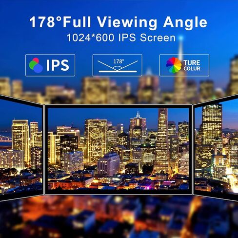 WIMAXIT 10.1" Raspberry Pi Touch Screen Portable Monitor, 1024X600 IPS Mini Small HDMI Display for Raspberry Pi 5 4 3 2 Zero B+ Model B Xbox PS4 iOS Windows 7/8/10, No Driver Required in Saudi Arabia