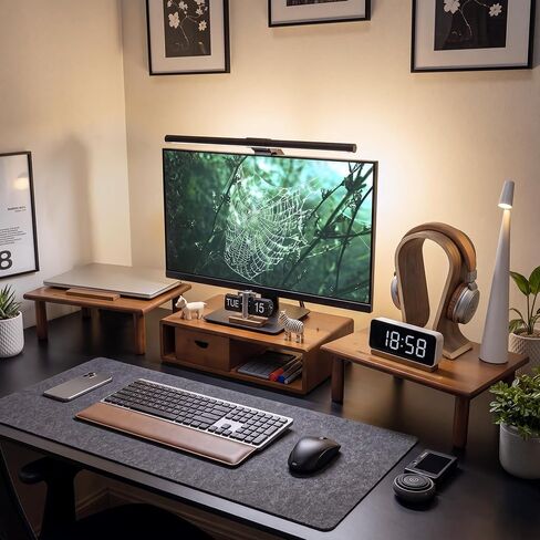 Dual Monitor Stand Riser with Drawer for Desk Laptop in Saudi Arabia