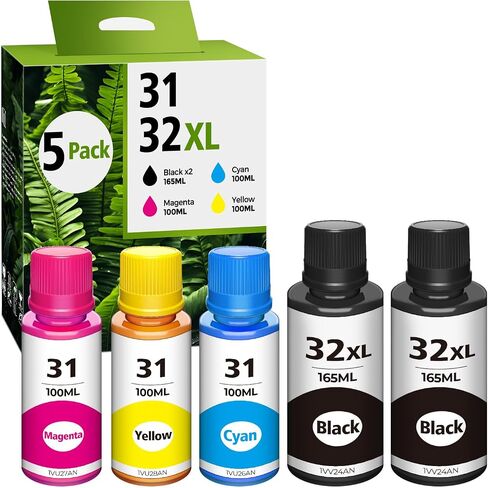 32xl Black Ink Bottle 31 Smart Tank 5101 6001 5000 7602 7301 Ink Refill in Saudi Arabia