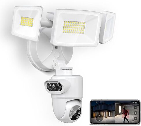 Onforu 360° Auto Tracking Dual-Lens Security Floodlight Camera Outdoor, 4MP in Kuwait