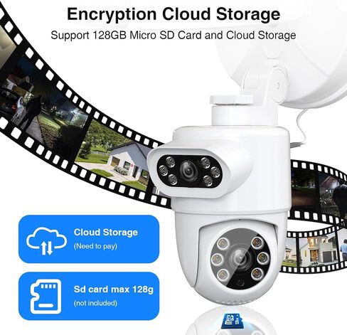 Onforu 360° Auto Tracking Dual-Lens Security Floodlight Camera Outdoor, 4MP in Kuwait