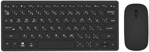 Wireless Keyboard Mouse Set 2.4G 78-Key Portable Slim Design Compatible with Tablet(Black) in Saudi Arabia