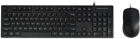 Wired Keyboard and Mouse Set KM200 USB Interface Compatible with Desktop Computers Laptops Business and Home Use Black in Saudi Arabia